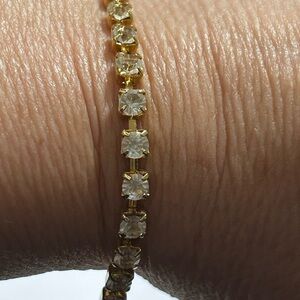 Monet Gold Bracelet with Sparkling cz cubic zirconia Accents